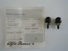 Alfa Romeo 605-16616 Spider S3 And S4 Nos Original Pair Windshield Washer Nozzles