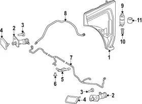 Audi 4m0-955-101-d Genuine Spray Jet
