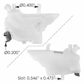 Automann 575.1062 Washer Fluid Reservoir For Isuzu Npr/nqr/nrr Compatible With Oem 897855656