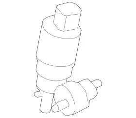 Bmw 61-35-5-a04-d91 Genuine Washer Pump