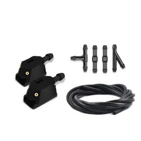 Chrymum Qp9013 Windshield Wiper Arm Nozzle Jet Washer Nozzles Kit 8-9mm Black