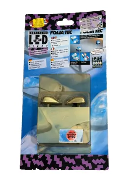 Foliatec 34862 Universal Chrome Windshield Spray Nozzle Wiper With Color Changing Led