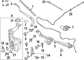 Ford Jl3z-17664-b Genuine Washer Pump
