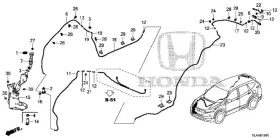 Honda 76821-t6n-a01 Genuine Grommet Washer Tube Honda 76821-t6n-a01 Genuine Grommet Washer Tube