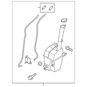 Hyundai 98610-b8000 Genuine Washer Fluid Reservoir