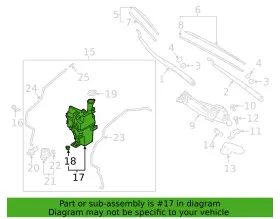 Hyundai 98620-g3100 Genuine Windshield Washer Reservoir For 2018-2020 Elantra Gt