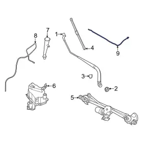 Infiniti Oe 289326sa4a For Qx60 2026 Front Right Windshield Washer Nozzle