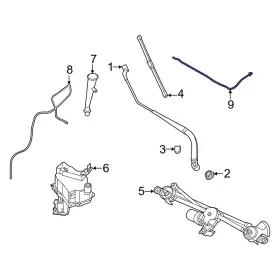 Infiniti Oe 289336sa4a For Qx60 2026 Front Left Windshield Washer Nozzle