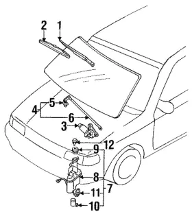 Mazda Bs06-67-510 Genuine Nozzle Mazda Bs06-67-510 Genuine Nozzle