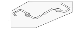Mazda D651-67-4j0b Genuine Lift-gate Washer Hose Mazda D651-67-4j0b Genuine Lift-gate Washer Hose