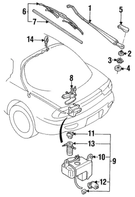 Mazda Fd03-67-510 Genuine Nozzle Mazda Fd03-67-510 Genuine Nozzle