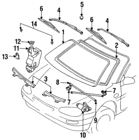 Mazda Ga6b-67-510 Genuine Nozzle