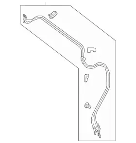 Mercedes-benz 238-860-17-00 Genuine Mercedes-benz Hose Line