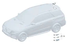 Mercedes-benz 254-860-21-01 Genuine Mercedes-benz Windshield Washer System