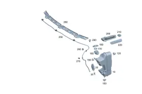 Mercedes-benz 295-869-06-00 Genuine Mercedes-benz Washer Fluid Reservoir Mercedes-benz 295-869-06-00 Genuine Mercedes-benz Washer Fluid Reservoir