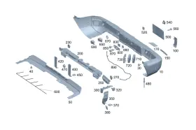 Mercedes-benz 465-860-10-00 Genuine Mercedes-benz Telescopic Nozzle Mercedes-benz 465-860-10-00 Genuine Mercedes-benz Telescopic Nozzle