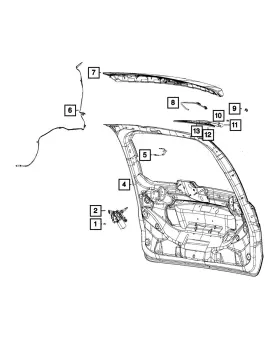 Mopar 05182210ac Genuine Lift-gate Washer Hose 5182210ac Qty 1