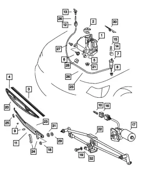 Mopar 5103700aa Genuine Washer Windshield Pump Mopar 5103700aa Genuine Washer Windshield Pump