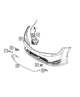 Mopar 68233448aa Genuine Washer Hose