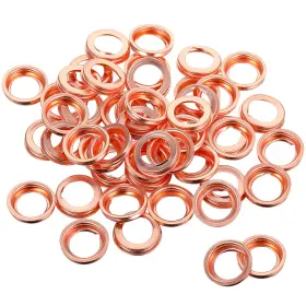 Mudder Mudder-washers-99 50 Pieces Oil Drain Plug Gasket Washer Seal 12mm Crush Aluminum