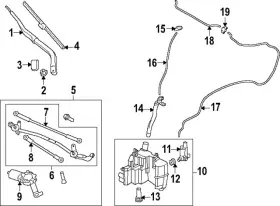 Nissan 28931-6gp0a Genuine Washer Nozzle