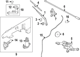 Nissan 28931-7ja0a Genuine Washer Nozzle