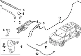 Nissan 28933-7lf0a Genuine Washer Hose