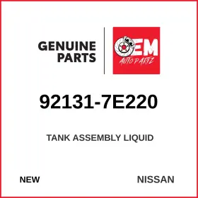 Nissan 92131-7e220 Genuine Tank Assembly Liquid Nissan 92131-7e220 Genuine Tank Assembly Liquid