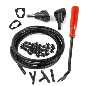 Otuayauto Qwj184 Windshield Washer Nozzle Hose Kit Compatible With Ram Grand Caravan Black Set