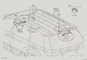 Toyota 82819-31010 2004-2010 Sienna Rear Windshield Washer Grommet