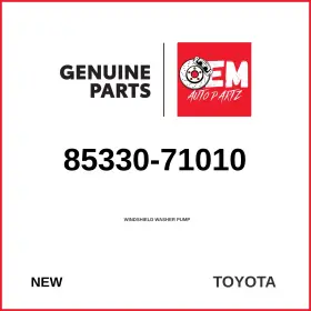 Toyota 85330-71010 Genuine 2008 Hilux Windshield Washer Pump