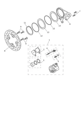 Triumph Motorcycles T2027036 - Genuine Oem Rear Brake Pad Set Triumph Motorcycles T2027036 - Genuine Oem Rear Brake Pad Set