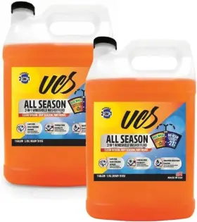 Ucs Ucswas-20025 2 Pack Windshield Washer Fluid All Season -27f Winter Protection Gallon 2-in-1