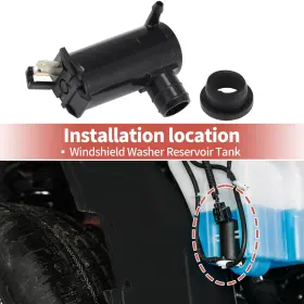 X Autohaux 2205140 Windshield Washer Fluid Pump For Polaris Ranger 1000 900 Crew Xp