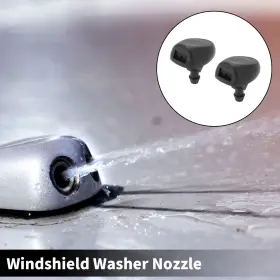 X Autohaux 6438h4 2 Pcs Windshield Washer Nozzle For Peugeot 207 2007-2015 Abs Black No.6438h4 X Autohaux 6438h4 2 Pcs Windshield Washer Nozzle For Peugeot 207 2007-2015 Abs Black No.6438h4