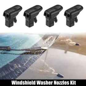 X Autohaux 703820577966 Windshield Wiper Washer Nozzle Spray Jet Fit For Jaguar Type Black 4 Pcs X Autohaux 703820577966 Windshield Wiper Washer Nozzle Spray Jet Fit For Jaguar Type Black 4 Pcs