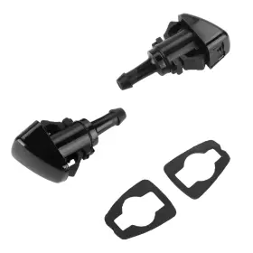 Yollky 2407yo155 Front Windshield Wiper Washer Nozzles Spray Jet - Compatible For Subaru Black