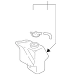 Genuine Mitsubishi Reservoir Tank Mr464624. Fixed Price $38.83.