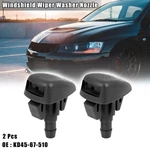 2pcs Front Windshield Washer Nozzles Jet Kd45-67-510 For Mazda 3 6 Cx-5 Cx-9. Fixed Price $16.14.