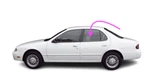 Fits: 1993-1997 Nissan Altima 4door Sedan Driver Left Rear Door Window Glass. Fixed Price $90.95.